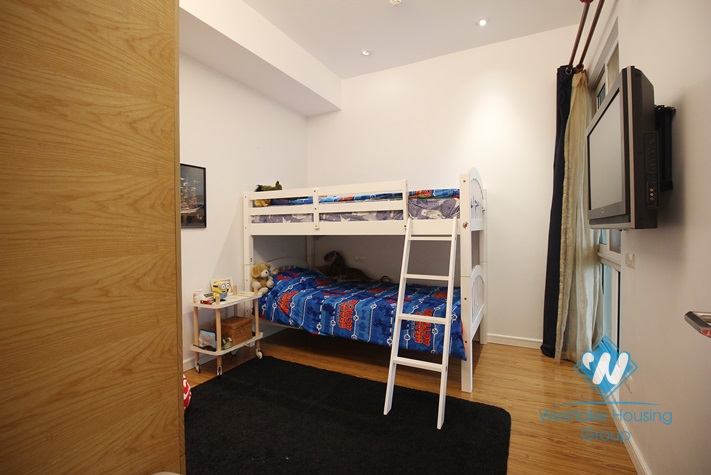 A three-bedroom apartment with full fancy furniture for rent in Ciputra, Tay Ho, Hanoi